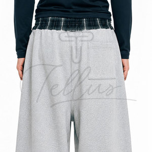 <b>Men's</b> Lightweight Formal Washed Fleece Cotton Plain Dyed Baggy Sweatpants Loose Fit Wide Leg Flared Streetwear Waterproof Quick - Product Image 6