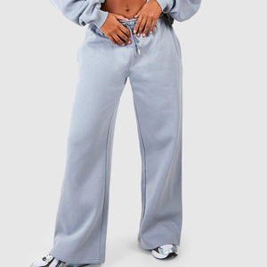 Wholesale Women's White Black Panel Tracksuit 2-piece set <b>Zip</b> <b>Up</b> <b>Jacket</b> with Wide Leg Pants Custom Logo - Product Image 6