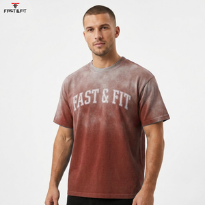 Venta Directa de Fábrica, Camiseta de Alta Calidad con Lavado Ácido Personalizada para Hombre, Ropa Deportiva y Casual, Camiseta Cómoda para Hombre - Product Image 5