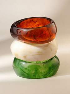 Bracelet en acrylique fait main, style vintage, taille personnalisée, meilleur prix, produit le plus vendu, prix abordable, vente en gros - Product Image 5