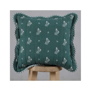 Square Cotton <b>Linen</b> Cushion <b>Cover</b> With Geometric Check Pattern Handmade Woven Nordic Style Home Decorative Pillow Case - Product Image 2
