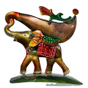 งานฝีมือโลหะ ของตกแต่งบ้าน ของตกแต่งโต๊ะ ชิ้นงานประดับตกแต่ง ตัดด้วยมือ รูปทรงมือ ชิ้นส่วนโลหะเคลือบสีฝุ่น สไตล์อาร์ตเดโค สำหรับเทศกาลดีวาลี - Product Image 1