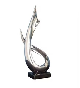 Contemporary Metal Sculpture Designer Figurine <b>Decorative</b> Home Living Room Office <b>Table</b> <b>Decor</b> - Product Image 4
