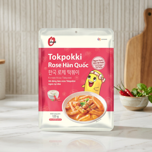 Tokpokki de Rosa Coreana 125g O'food |   Pastel de Arroz Coreano Instantáneo Cremoso Tokpokki |   Mochila |   Duración de vida útil de 12 meses - Product Image 4