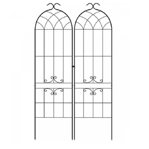 En Oferta: Enrejado de Jardín de Metal Negro para Rosas, Uvas, Glicinias y Plantas Trepadoras, Diseño Cuadrado, Tamaño y Forma Personalizables - Product Image 3