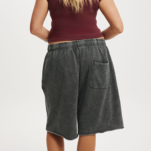 Shorts de Felpa para Mujer de Alta Calidad, 100% Algodón, Cierre con Cordón, Logotipo Personalizado, Ligeros, Servicio OEM - Product Image 3