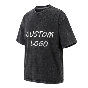 Camiseta Personalizada para Hombre, Lavado Ácido, 100% Algodón, Estilo Urbano, Hip Hop, Oversize, Vintage, Impresión Digital, 230g, Logotipo Personalizado, Diseño en Blanco - Product Image 5