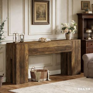 Consolle in Legno Robusto per Divano e Corridoio - Categoria Prodotti: Consolle - Product Image 3