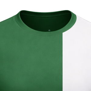 Camiseta de Fútbol Verde y Blanca Vertical, Transpirable, que Absorbe la Humedad, Uniforme Deportivo para Hombre y Mujer - Product Image 5