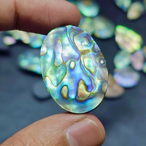 Natural <b>Abalone</b> <b>Shell</b> Cabochons Lot Mixed Shape Lot Free Size Gemstones Lot for Jewelry Making - Product Image 6