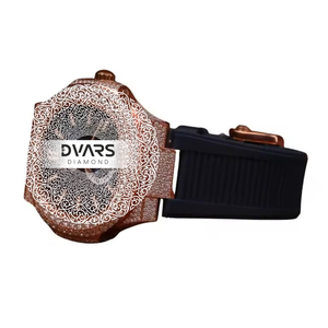 Reloj de Pulsera de Cuarzo Ejecutivo Masterpiece, Aleación Premium, Resistente al Agua, Cristal de Zafiro, D Color VVS1, Diamante Moissanite, Lujo - Product Image 3