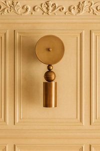 Modern Brass Art Deco Wall <b>Sconce</b> Round Design Handmade Indoor Decor <b>Light</b> Fixture for Home Office Interior Decoration - Product Image 3