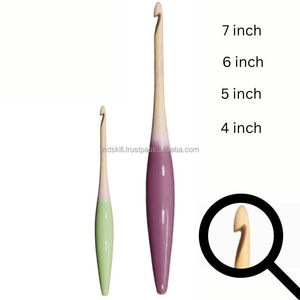 Celebrate National Hand Health Month premium wooden <b>crochet</b> <b>hook</b> crafted to protect joints, reduce fatigue, made responsibly - Product Image 1