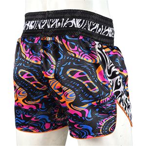 กางเกงขาสั้น MMA แบบมวยไทยขาสั้นแบบออกแบบได้ตามต้องการโลโก้ด้านหน้าเป็นมิตรกับสิ่งแวดล้อม - Product Image 1