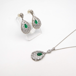 Best Premium Quality Onyx Drop Earning And Pendant Modern Fashion Jewelry OEM Custom Wholesale Supplier Export Quality - Product Image 6
