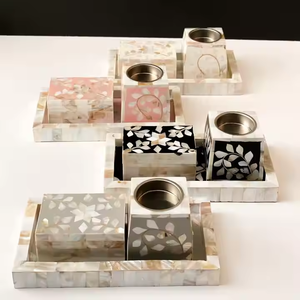 Juego de Quemadores de Incienso Clásicos con Incrustaciones de Madreperla y Bandeja, Duraderos y Ecológicos, para Eid Mubarak y Mubkhar - Product Image 4