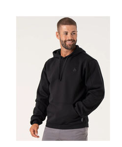 Ensemble sweat à capuche et pantalon de survêtement pour femme, noir, personnalisé, respirant, en molleton de coton épais blanc, avec impression sérigraphique - Product Image 1
