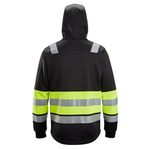 เสื้อแจ็คเก็ตสะท้อนแสงสำหรับทำงาน ผู้ชาย ผ้าโพลีเอสเตอร์ มีฮู้ด กระเป๋า และแถบสะท้อนแสง - Product Image 5