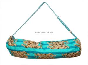 Bolsa de Yoga Acolchada Hecha a Mano con Estampado de Tigre, para Mujer, Verano, Correa Ajustable, Bolsillo con Cremallera, Ligera, Duradera, Moderna y de Lujo - Product Image 6
