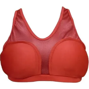 Đấm Bốc nữ bảo vệ ngực với cốc nhựa Unisex Nữ vú bảo vệ phòng tập thể dục đào tạo đấu vật bảo vệ ngực bảo vệ mặc