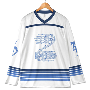 Servicio de Impresión por Sublimación OEM ODM para Camisetas de Hockey Personalizadas Directamente de Fábrica, Ropa Deportiva para Equipos de Hockey sobre Hielo - Product Image 6