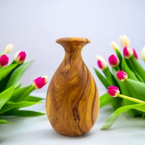 Jarrón de Madera Moderno de Alta Calidad Premium, Madera Sólida Ecológica, Hecho a Mano, Decorativo para Mesa, con Color y Forma Personalizados - Product Image 1
