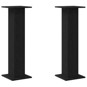 2 supports pour barre de son en chêne noir, 11,81 x 11,81 x 37,40 pouces - Product Image 2