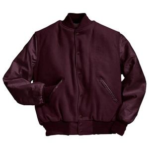 Chaqueta universitaria con letras y logotipo personalizado para hombre, método de tejido no tejido de invierno de alta calidad, poliéster/algodón transpirable a prueba de viento - Product Image 2