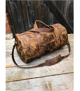 กระเป๋าเดินทางหนังวัวแท้สไตล์เรโทร ขนาด 36-55 ลิตร น้ำหนักเบา พกพาสะดวก สำหรับเดินทางท่องเที่ยวหรือธุรกิจ รุ่น LDB-0254 เหมาะสำหรับทั้งชายและหญิง - Product Image 1