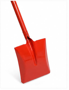 พลั่วเหล็กเคลือบผงสีแดงซันเครื่องมือขุดงานหนักพร้อมที่จับเหล็ก - Product Image 4