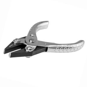 Jeweler Hand Tools 125mm Stainless Steel Half Flat Nose Plier DIY Jewelry Setting Craft Smooth Jaws ESD-Safe No Spring Bending - Product Image 1