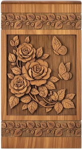 Wooden Urn <b>Box</b> <b>For</b> Human <b>Ashes</b> Funeral Cremation Urns <b>For</b> Male and Female High Quality Urns - Product Image 2