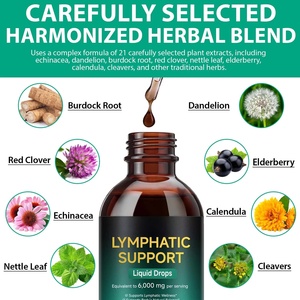 Gotas de Apoyo Linfático de Amazon en Tendencia, Complejo 21 en 1, 6000mg de Potencia, Sin Azúcar, Líquido Detox Adelgazante, Marca Privada - Product Image 2