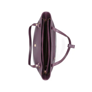 Bolso de Hombro de Cuero Vacuno Genuino con Dos Cierres, Personalizado OEM, a la Moda 2026, para Mujer, Elegante y Moderno - Product Image 4