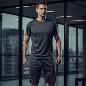Mesh Back Ventilated Gym T-Shirt For Men <b>Heat</b> Dissipation Workout Top Pro Athlete Running Shirt Wholesale Fitness Gear - Product Image 6