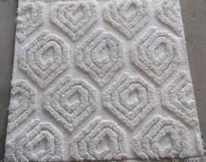 Alfombra Moderna Hecha a Mano de Lana, Pequeña, Tejida, de Pelo Alto, Reversible, Antideslizante, para Oficina, Decoración de Navidad y Halloween - Product Image 2