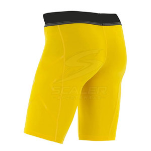 Shorts de compression respirants à taille élastique et séchage rapide pour hommes, pour la gym, le fitness, la lutte et les activités sportives - Product Image 4