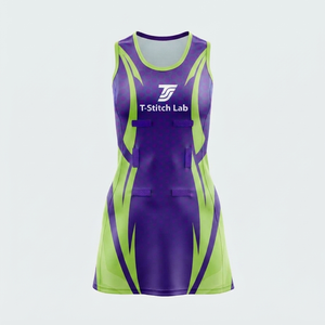 Uniforme de Netball para Mujer de Alta Calidad, Ligero, 100% Poliéster, Diseño Sólido Geométrico, Vestido de Tenis Ajustado sin Mangas de Secado Rápido - Product Image 5