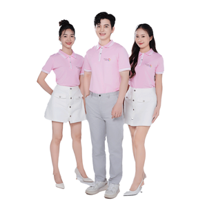 Uniforme de Trabajo de Alta Calidad para Personal, Conjunto de Camiseta Polo y Delantal, Poliéster Tejido, Personalizable, Ropa de Trabajo para Cafetería y Restaurante - Product Image 4