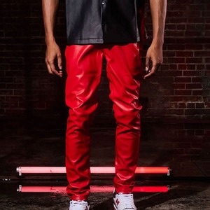 Reasonable Price OEM Service Low MOQ Men Leather <b>Pants</b> in Stock Most Demanding High Quality Men's Leather <b>Pants</b> - Product Image 5