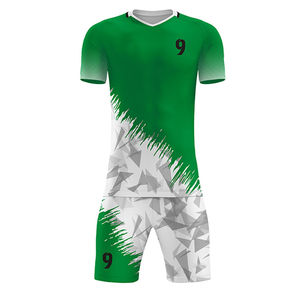 Uniforme de Fútbol, Camiseta de Manga Corta, 100% Poliéster, Ropa Deportiva Cómoda y Ligera, Venta en Línea de Fábrica, Precios Bajos - Product Image 1