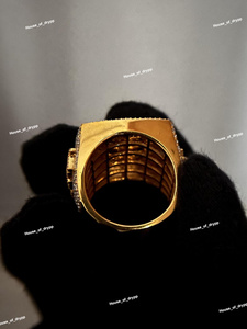 925 Sterling Silver Sterling VVS Moissanite & Baguette Diamond Hip Hop Statement <b>Ring</b> Luxury Custom Jewelry <b>Men</b> - Product Image 4