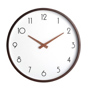 Horloge murale minimaliste en bois de Sheesham, vente en gros |   Design artisanal en noyer foncé - Product Image 2