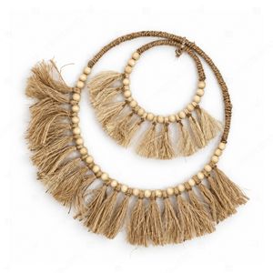 Boho Round Seagrass Rattan <b>Wall</b> Hanging Decor Star Medallion Fringe Hanging Art Woven Grass <b>Tapestry</b> Home Interior Decor - Product Image 1