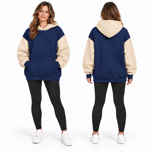 Women's Oversized Hooded Sweatshirt Print Breathable Windproof Eco-Friendly Fleece Pocket Design Regular Length Casual - Product Image 3