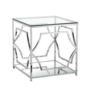 Elegantes Mesas Nido de Metal para el Hogar con Tapa de Vidrio y Madera, Aspecto Elegante, Perfectas para las Necesidades de Muebles de Sala de Estar Moderna - Product Image 6