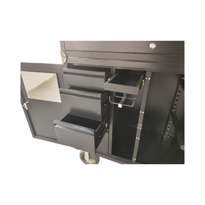 Boîte de rangement pour équipement d'équitation en acier galvanisé EC-150M-BK avec revêtement en poudre, prix ajustable - Product Image 5