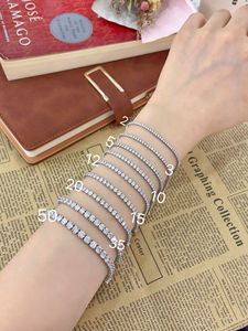 Pulsera de Diamantes Cultivados en Laboratorio de 3ct-15ctw, Certificada por IGI, Oro Sólido de 14K/18K, Color D, VVS/VS, HPHT, Joyería de Lujo para Mujer - Product Image 5