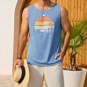Meilleur fournisseur, service professionnel, légers, de haute qualité, tendance, confortables, coupe ajustée, débardeurs de sport pour hommes sans manches - Product Image 6