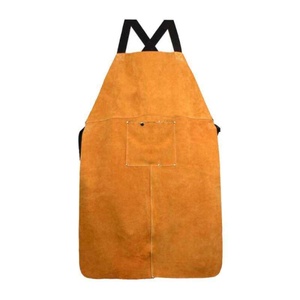 Cowhide Split Leather Safety Quality Welding <b>Apron</b> Leather Heat Resistant Fire Proof Safety <b>Work</b> Welding <b>Apron</b> for Men - Product Image 1